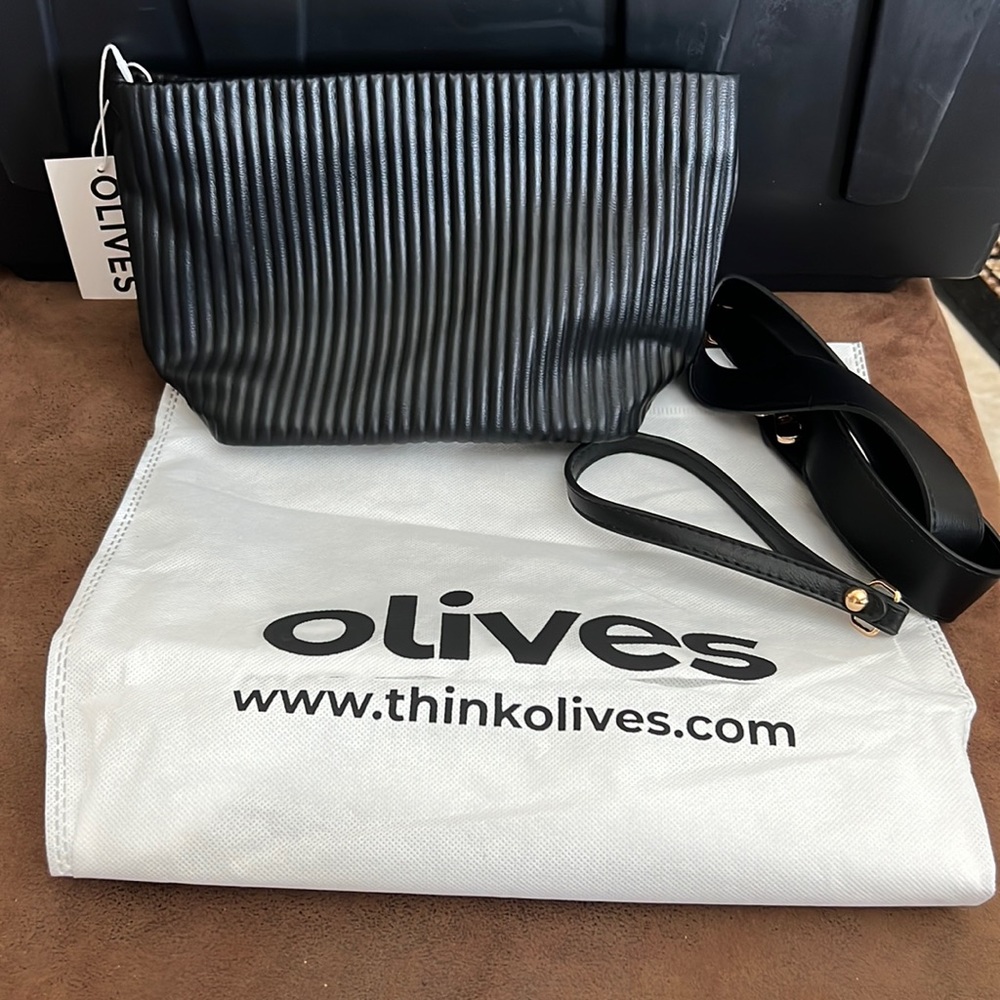Olives Clutch Bag 11” X 5” X 6 1/2” New with Tags